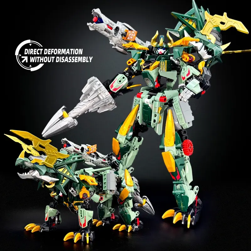 Transformable Triceratops Dinosaur Robot Toy Set, 2-in-1 Buildable Action Figure for Kids & Adults, STEM Educational Blocks, Creative Assembly, Interactive Battle Play, Movable Limbs, Robot & Dino Hybrid, Collectible Gift for Home, Party, or Display