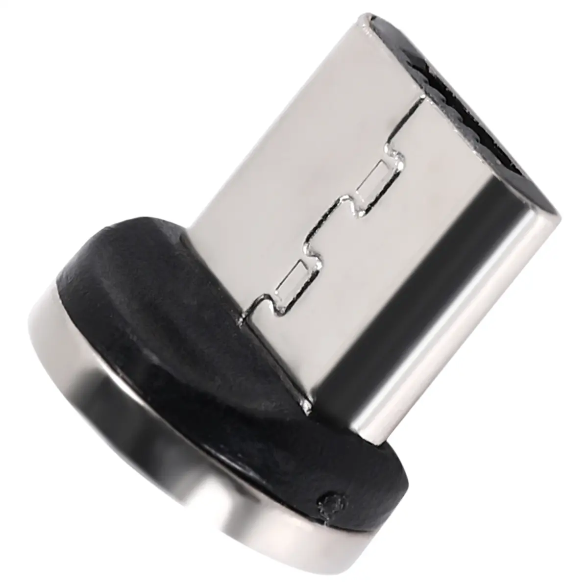 Portable Round Metal Magnetic Micro-USB Charger Cable Plug - 5V Fast Charging Adapter, Automatic Adsorption, Shock-Resistance Mobile Android Device Connector with Magnetic Design, 5V Output