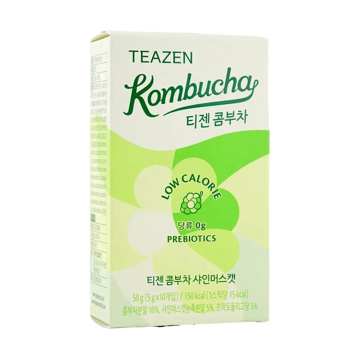 Teazen Kombucha Tea BTS Jungkook's Pick - Korean 0 Sugar Grape Flavor, 10 Sachets, Probiotics & Prebiotics, 15 Calories Per Serving