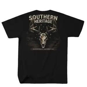 Backwoods Bloodline T-Shirt, Southern Heritage Tees, Classic Camo Deer Shirt, Unisex Confederate Pride Tee, Patriotic Casual Menswear, Gift For Him