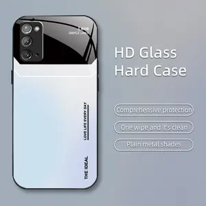 Suitable for [Galaxy Note20] Personalized simple gradient window creative business high-end anti-fall glass mobile phone case affordable anti-fall anti-fingerprint 995