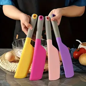 4pcs Extra Large Silicone Spatula Set, Heat Resistant, Non-Stick, Soft Kitchen Tools for Cooking, Baking, Stirring and Scraping