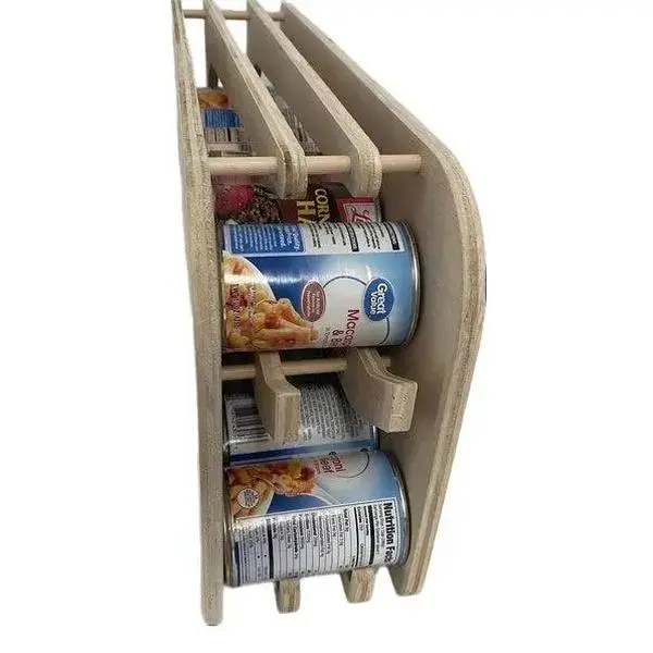 HDCR-2 Rotating Can Rack | Pantry Organization | Prepper Storage | Canned Food Shelf Storage | Made in USA Virginia | 4.5" Tall Can
