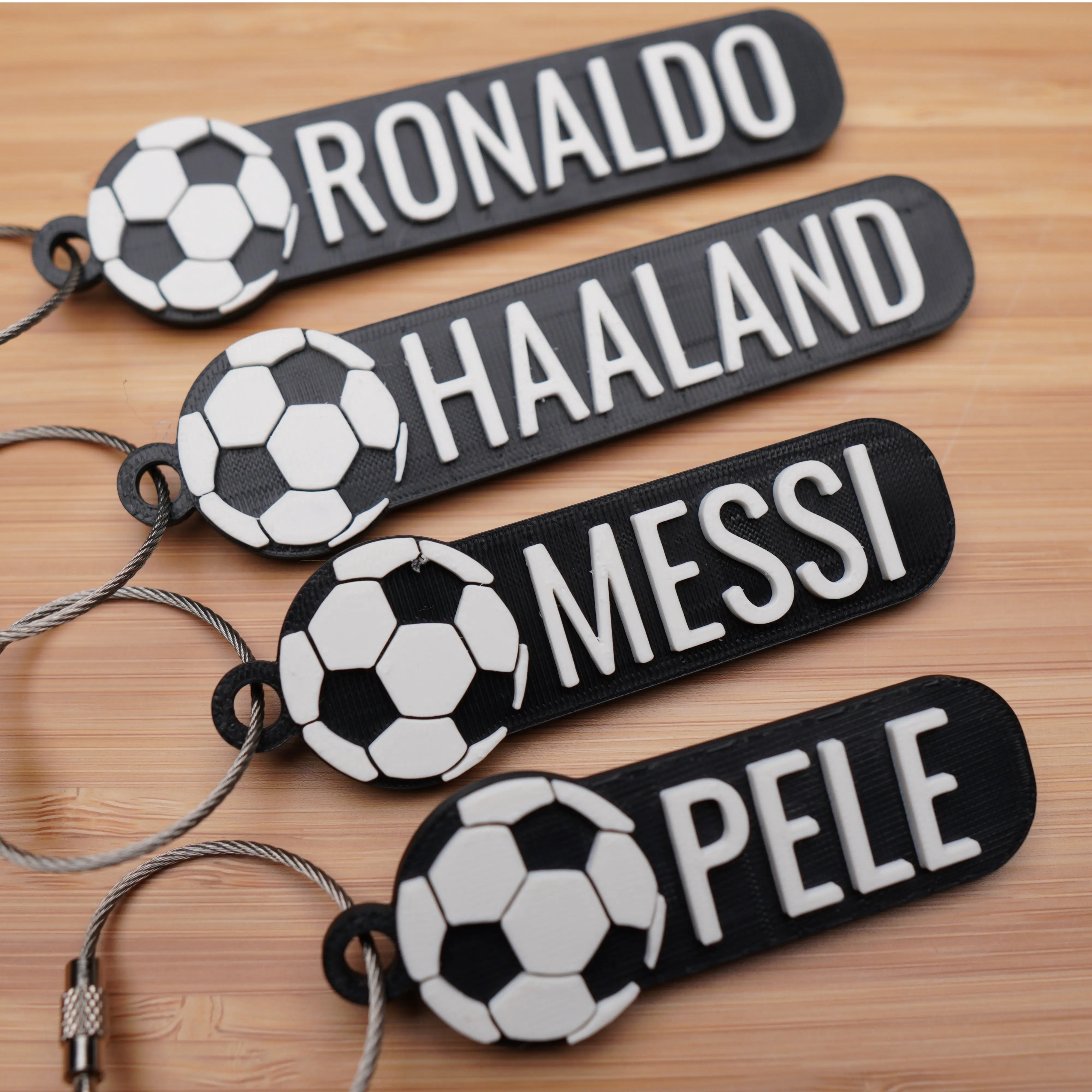 Personalized Soccer Keychain, Customize with Name and Jersey Number