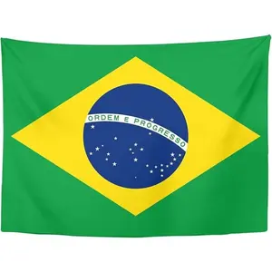Brazil Flag Tapestry Wall Hanging for Bedroom Living Room Dorm Accessories Gifts, Brazil Flag Gift