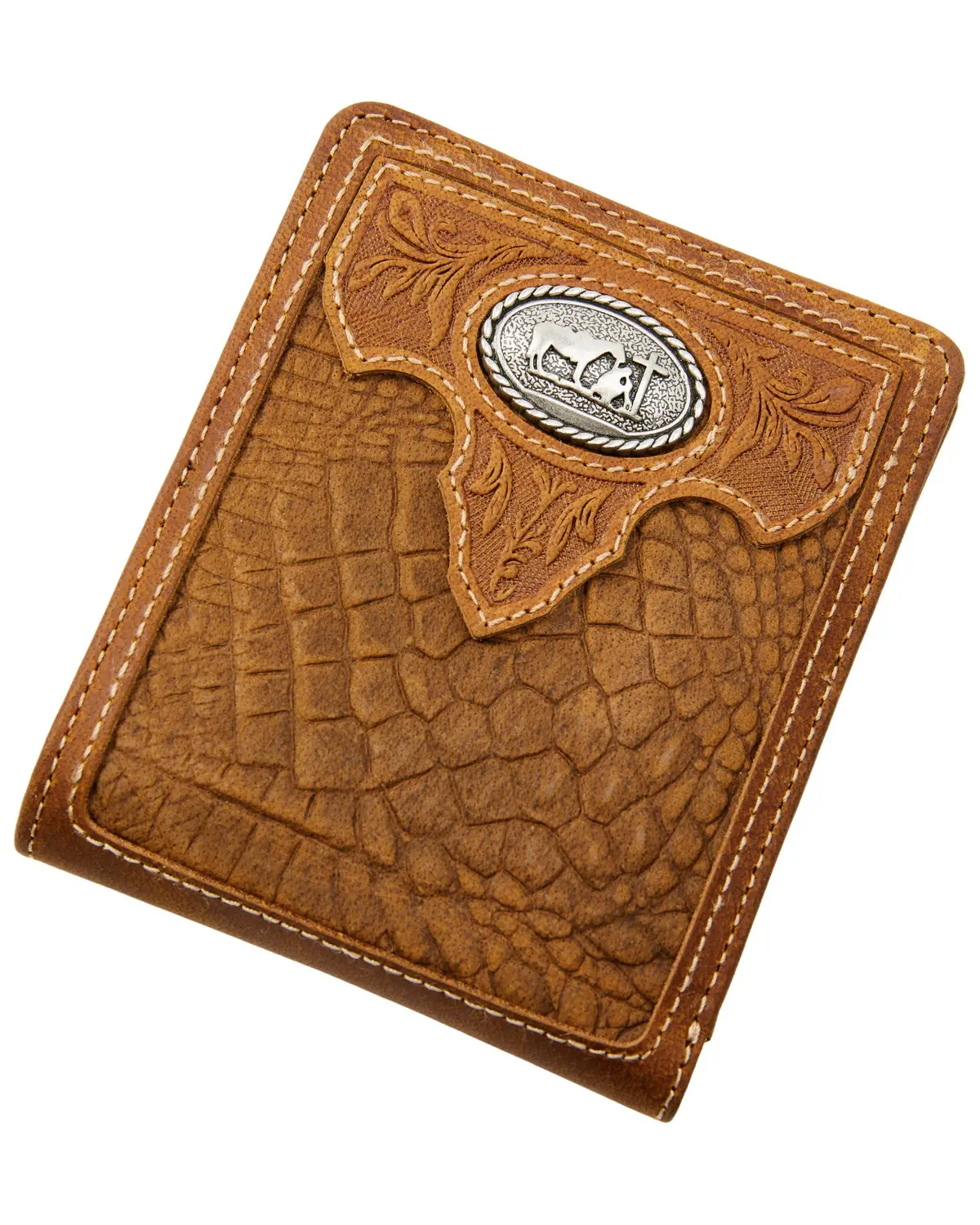 Cody James Men's Men'S Crocodile Embossed Bifold Wallet - Cjafa23wt2