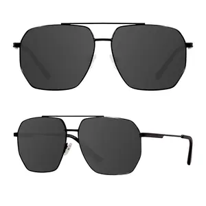 MAXJULI XXL Size Extra Large Polarized Sunglasses 149 MM for Big Wide Heads Men Metal Glasses 8813