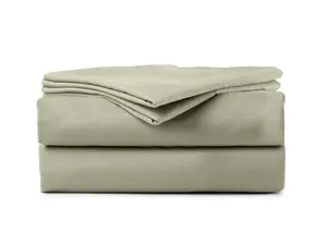 Splitz Sheet Set for Couples - Seagrass, 2000 Thread Count Cool Touch Poly-fiber, Extra-wide Split Top Sheet, Deep Pockets for Mattresses up to 22"