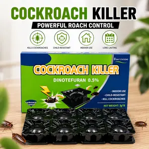 Roach Killer Bait Stations 8 Pack Indoor – No Odor Cockroach Trap, Pet Safe Pest Control, Long Lasting Kill, Eliminate Cockroach Infestation Nest, No Mess Easy Use Home Solution