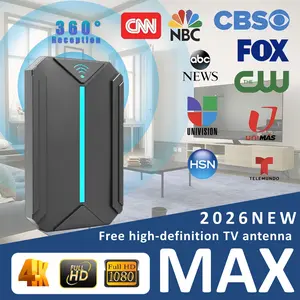 Performance Version Digital TV Antenna Ultra, Free Local Channels, Supports 4K/8k, Signal Booster, Includes 16ft Coaxial Cable, Signal Boosting