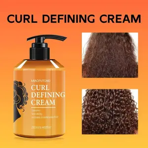 280ml Curl Defining Leave-In Cream | Argan Oil & Avocado Blend, Hydrating, Anti-Frizz, Volumizing Hair Care, Reduce Dandruff & Hair Fall, Non-Sticky Formula