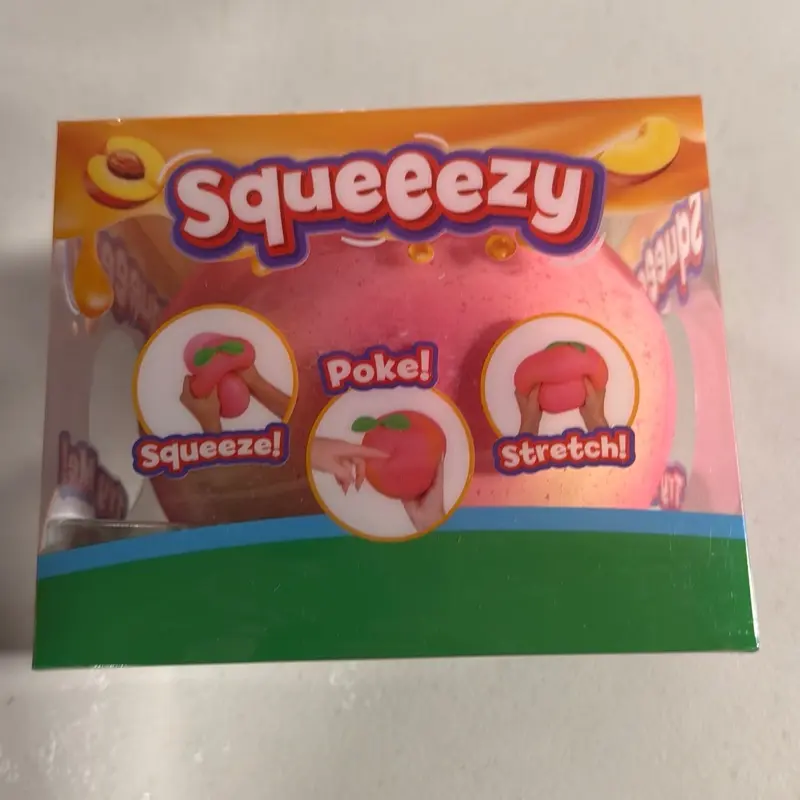 Squeezy peach squishy stress relief