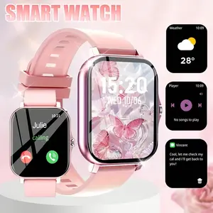 New 1.83 Inch Full Touch Smart Watch, Unisex Fitness Tracker, Supports Wireless Calls, APP Connection, More Than 100 Sports Modes, Remote Camera Control, Wireless Music Playback, Alarm Function, Weather Forecast, TFT Display, Alloy Shell, fathersdaygift
