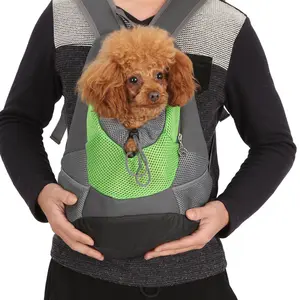 Dog Backpack Carrier, PU Material with Soft Texture, Portable Carry Easy Transport Outdoor Travel Bag for Puppies and Cats (Pet Supplies Accessory)