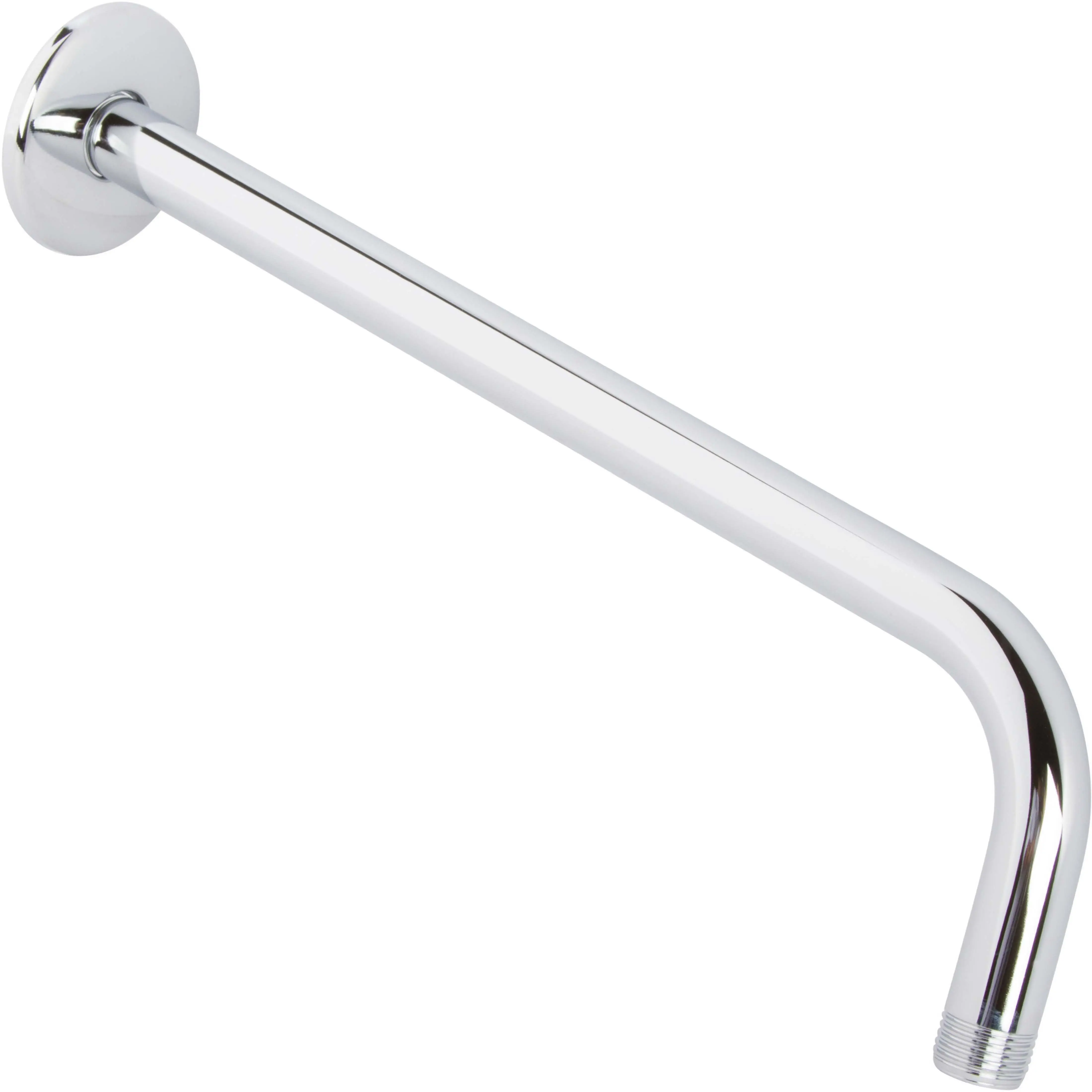 Aqua Elegante Shower Arm And Flange - Solid Stainless Steel Wall Mount Pipe Extension for Rain Showerheads, Handheld Shower Head, & Fixed Heads, Standard 1/2 Inch Thread, Easy Installation