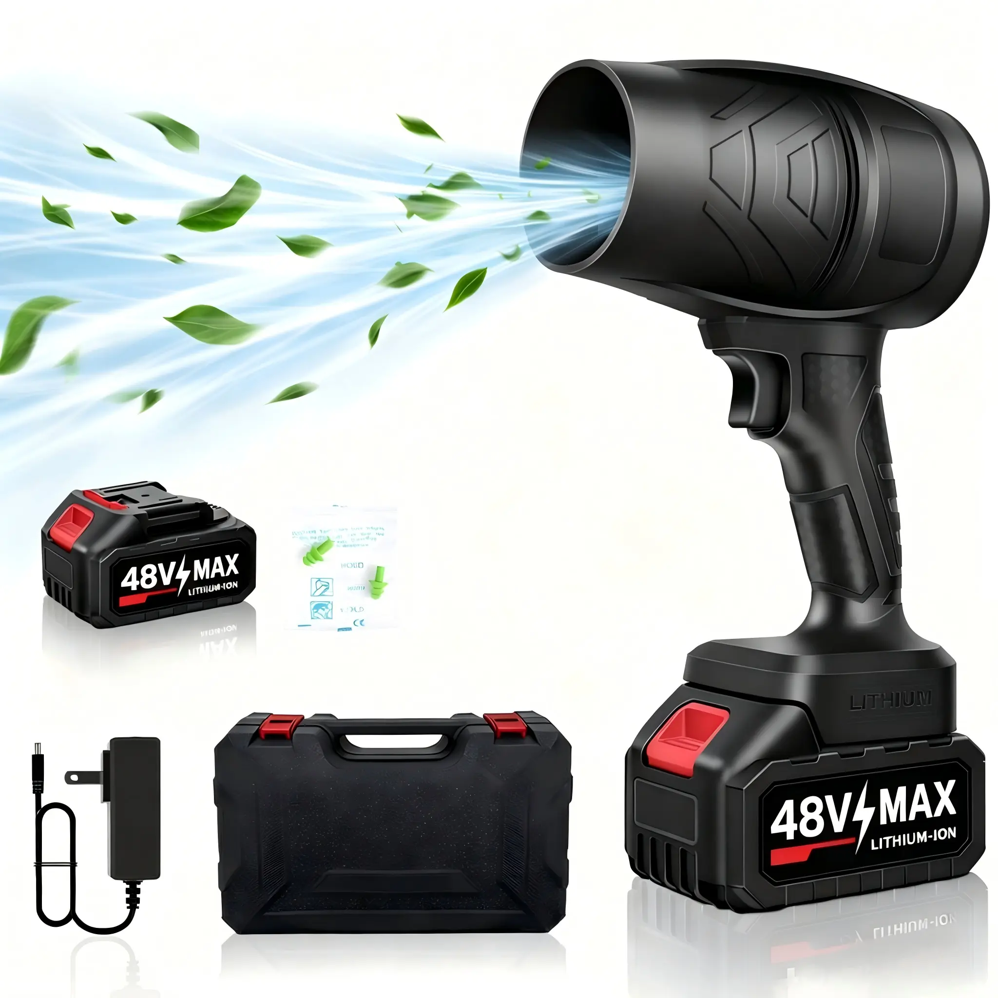 Turbo Jet Blower, Leaf Blower, Powerful Turbo Fan, Pure Copper Motor for Car Drying Post-Wash, Handheld Snow Blower, Cordless Turbo Air Duster, Garden Maintenance Tool, Great Holiday Gifts for Dad and Husband