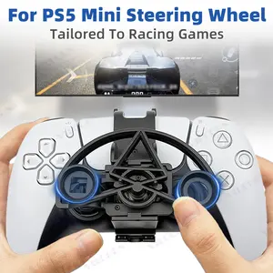 Mini Racing Steering Wheel For PS5 Controller Racing Games Replacement Enhanced Gaming For PS5 Pro/Slim Controller Accessories Game Peripherals