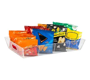 Mind Reader Snack Tray, Countertop Organizer, Clear