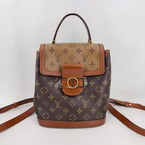 Pre-owned Louis Vuitton canvas Crossbody Bags Reverse monogram Dauphine Backpack PM