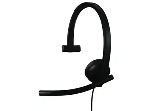 Logitech H570e USB Headset With Microphone for PC and Mac, USB-A Wired Headset With Mono Sound, Noise-Canceling Mics and Inline Controls, Certified for Microsoft Teams, Black