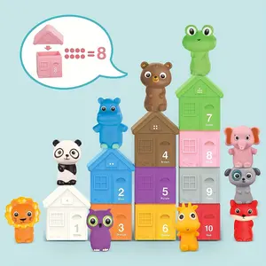 Farm Animal Toys for Kids Ages 3+ | 30pcs Set with 10 Animals, 10 Barns & 10 Keys | Counting, Matching, Sorting Fine Motor Skills Sensory Toys