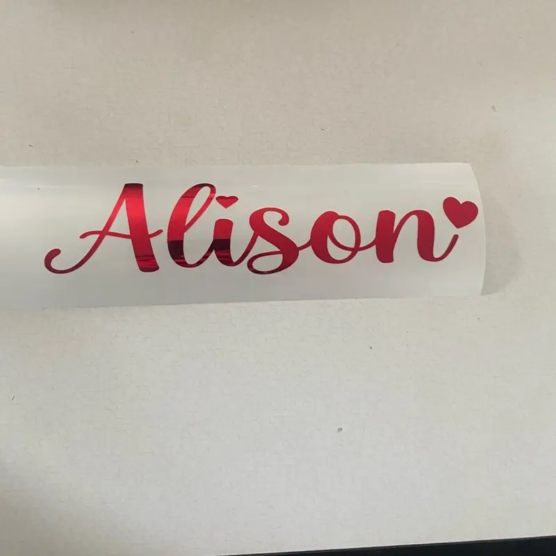 Custom name car decal