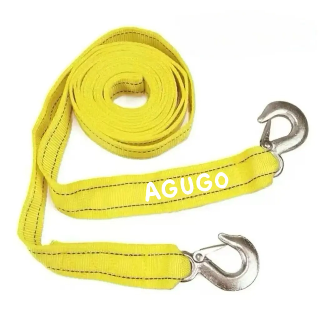 Tow Strap with Hooks 13.12 Foot/4 m, 11,000 lbs Capacity Tow Rope - Heavy Duty Emergency Towing Straps for Vehicles, Cars, Trucks, ATV, for Roadside Recovery, not for Off-Road Recovery