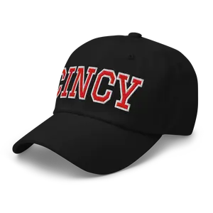 RIVEMUG NX Cincy Embroidered Curved Bill Cap Relaxed Fit Low Crown - Adjustable Cincinnati Hat