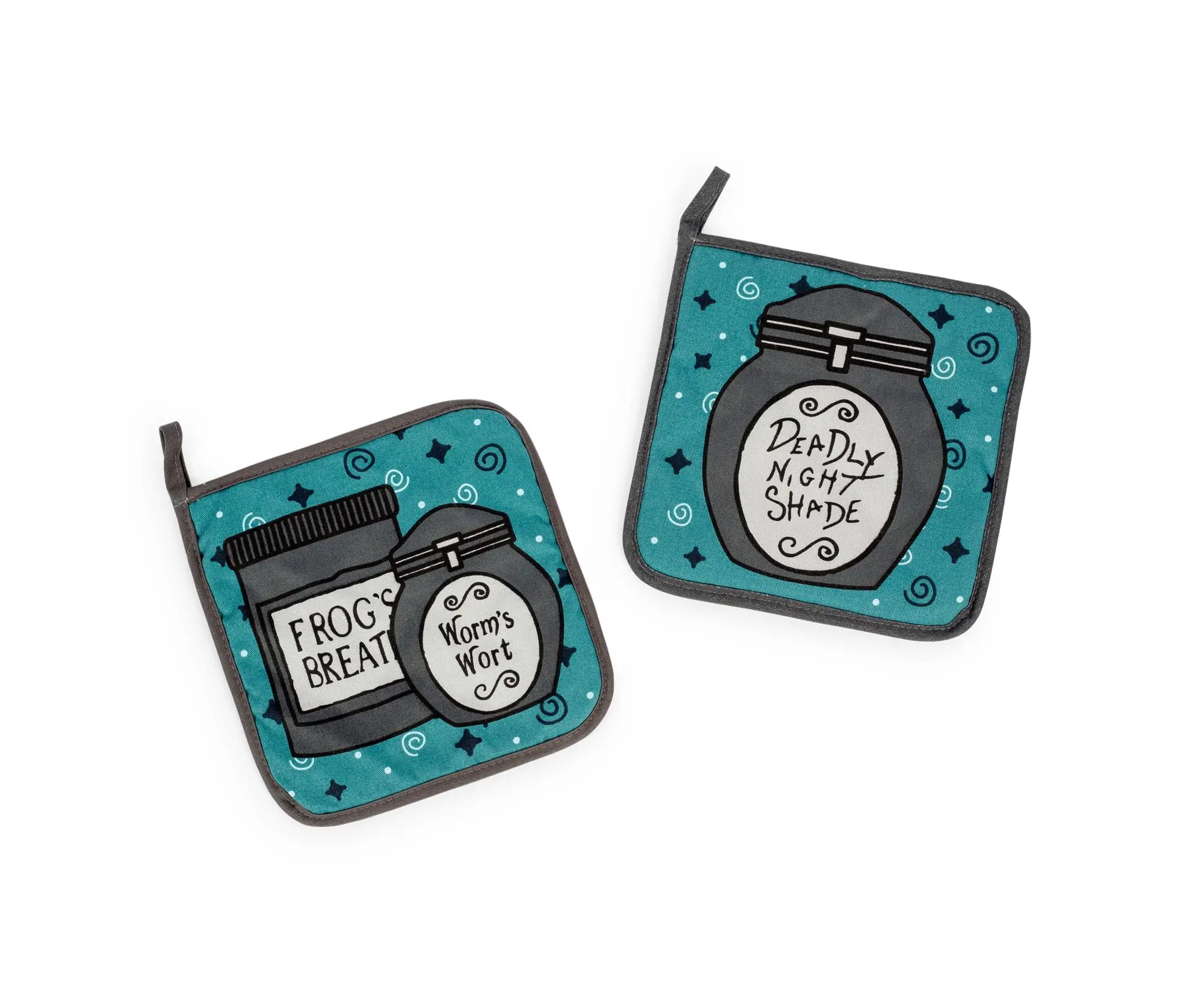The Nightmare Before Christmas Jack and Sally Kitchen Pot Holders | Set of 2 The Nightmare Before Christmas Jack and Sally Kitchen Pot Holders | Set of 2