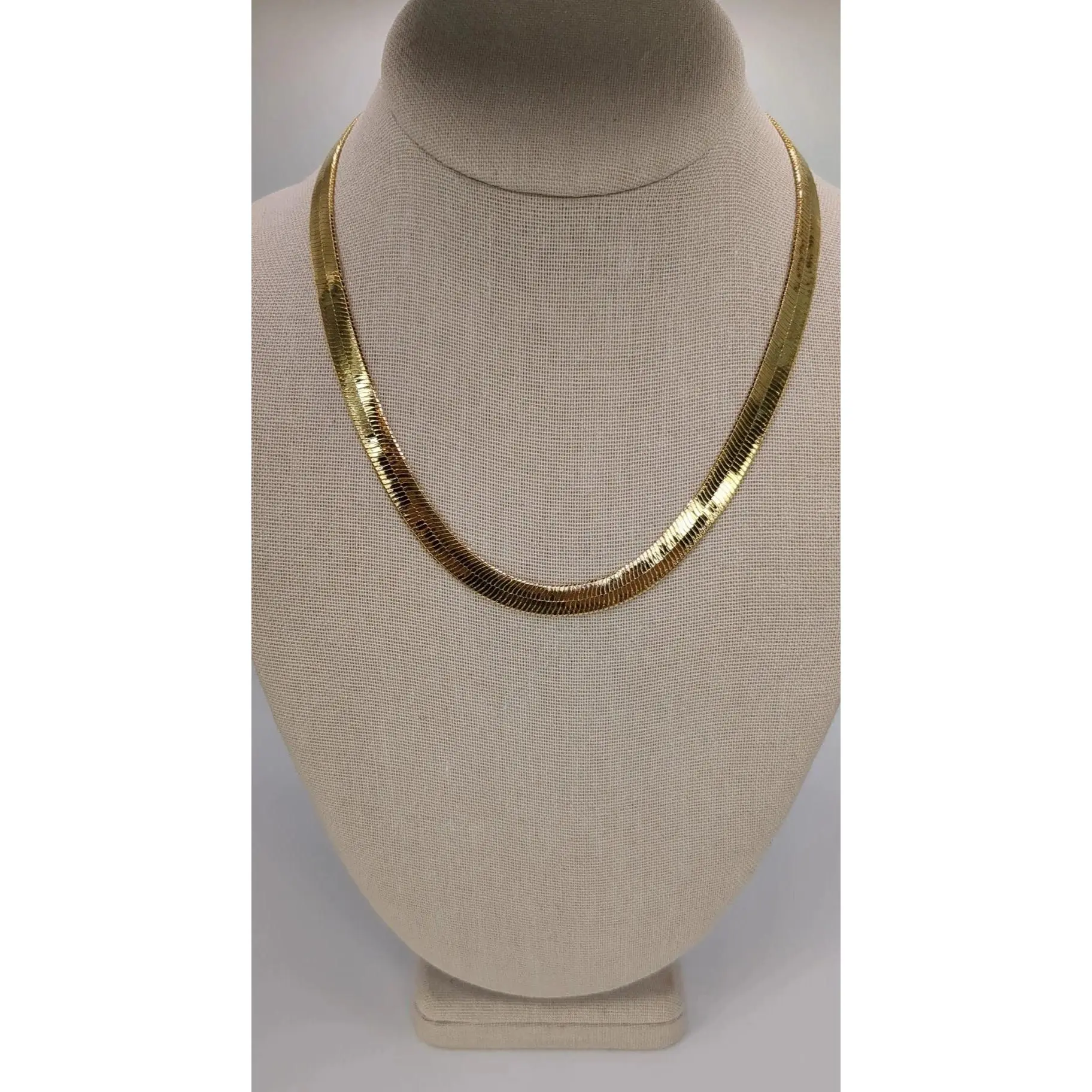 Gold Filled Herringbone Necklace