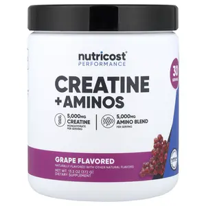 Nutricost Performance, Creatine + Aminos, Grape, 13.3 oz (372 g) Nutricost Performance, Creatine + Aminos, Grape, 13.3 oz (372 g)