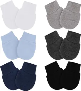 No Scratch Mittens Infant Soft Gloves Mittens for 0-6 Months Boys Girls