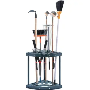 fathersdaygift  VEVOR Garden Tool Organizer, 19 Slots, Yard Tool Tower Rack for Garage Organization and Storage, Hold Long-Handled Tool/Rake/Broom/Shovel, PP Garden Tool Stand Holder Organizer for Yard, Shed, OutdoorVEVOR Super Brand Day