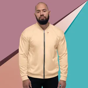 THE VALERIE SOLIDS "BEIGE PAIGE" COLLECTION - Unisex Bomber Jacket