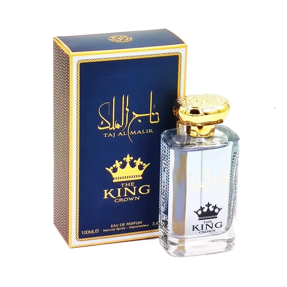 Ard Al Zaafaran Taj Al Malik Regal Alcohol-Based EDP Spray, 100ml (3.4 fl. oz) Elevated Spray-On Men's Fragrance, Aromatic Woody Citrus Spicy Scent with Cardamom & Citrus Woody Musk Notes