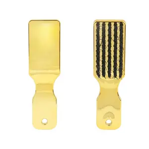 Gold Durable Handle Fade Brush Barber Hair Cutting Neck Duster Fading Brush for Barbershop Professional Grooming Tool