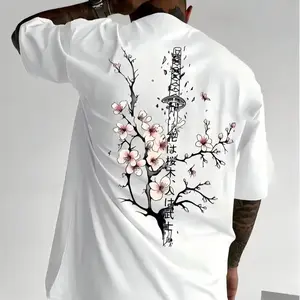 Japanese scabbard design T-shirt | 2025 Mexican trend, creating a unique dressing style suitable for men, women, mothers, and friends, couple style, fashionable and loose, youthful and energetic, men's daily wear top