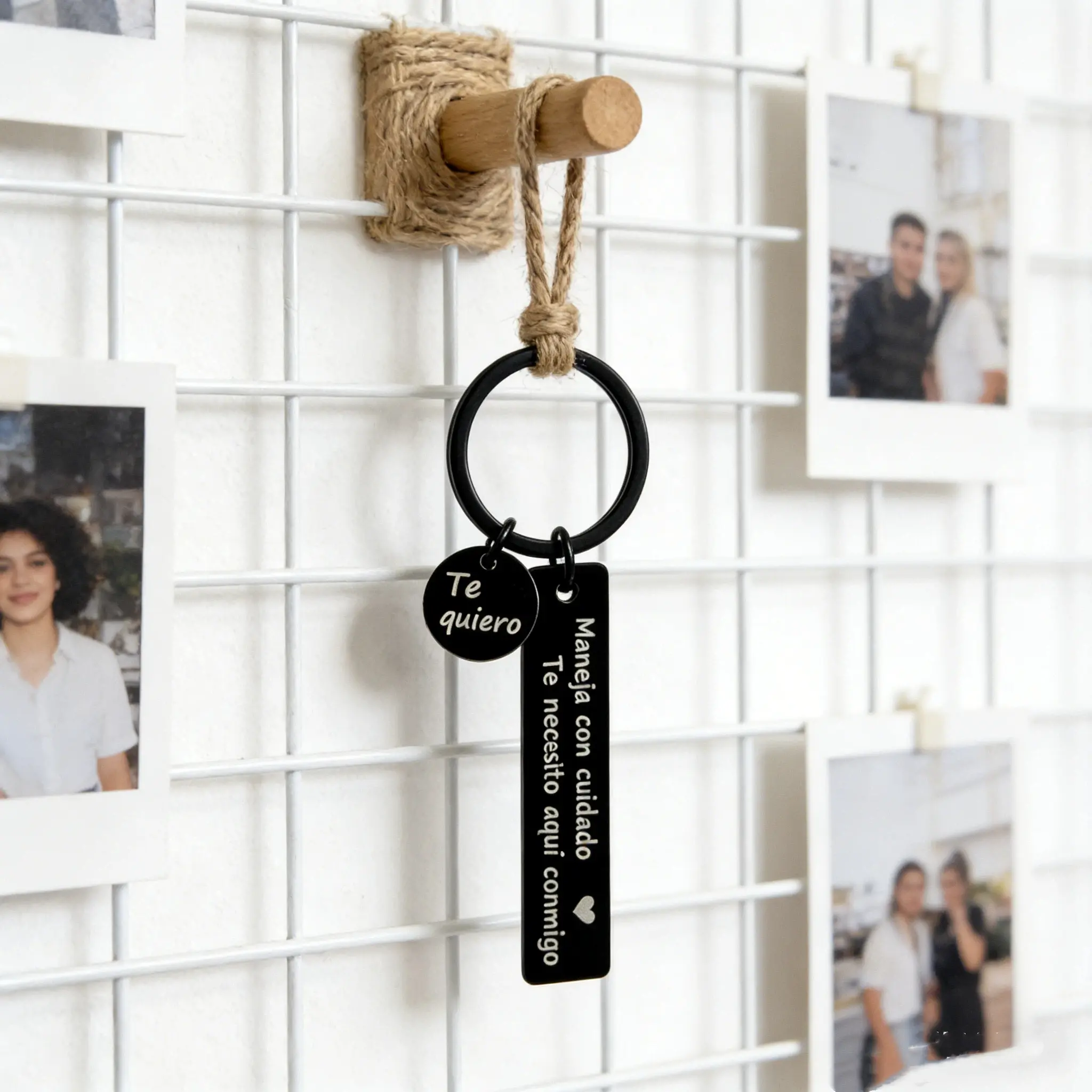 Drive Safe Keychain for Boyfriend - 26-Letter Personalized Keychain - Perfect Gift for Birthday Valentines Day - Various Patterns - High-Quality Stainless Steel - Unique Letter Design