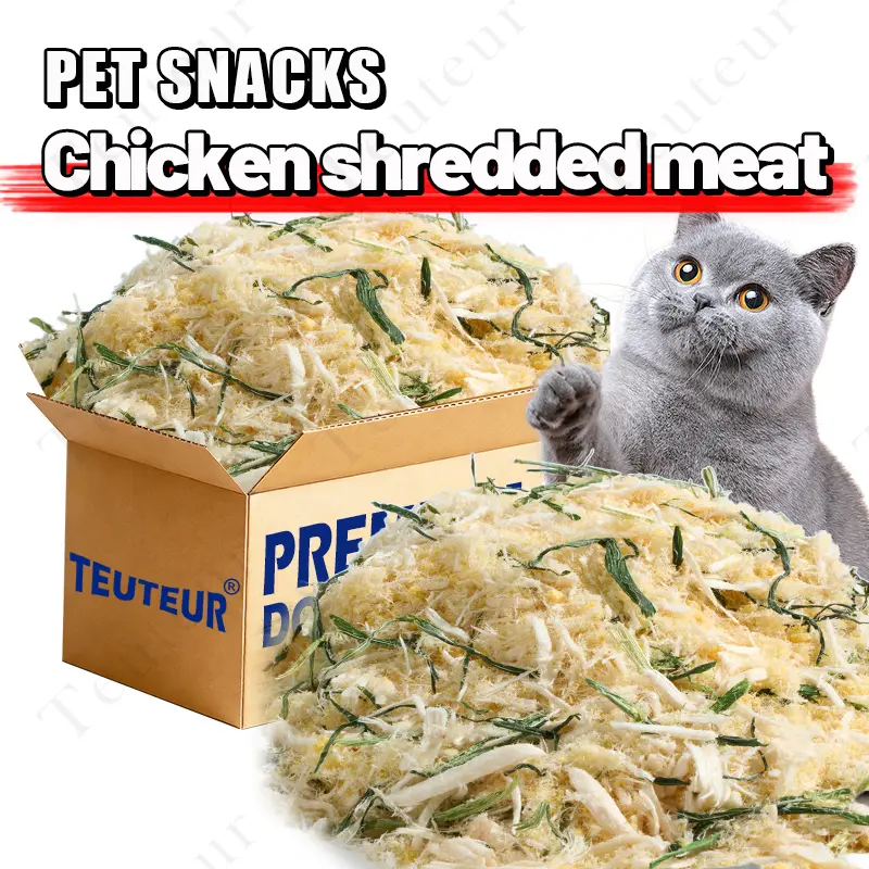 Freeze Dried Cat Treats Chicken Floss Egg Yolk Cat Grass Blend High Protein Pet Snacks for Cats Kittens Small Dogs Food Topper for Dry Food Mix Natural Cat Treats Sprinkle Topping Training Reward Pet Snack