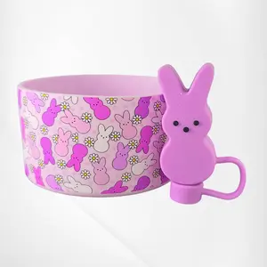 Purple Easter Bunny Peeps Tumbler Boot