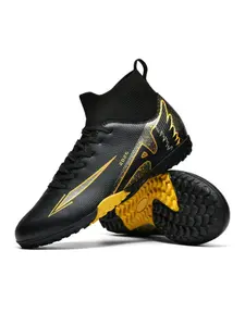 High-End Unisex Outdoor Football Cleats, Soccer Cleats, Anti-Slip Durable Design, TF Nails, Lightweight High Performance, Suitable for Adults Students Teens, Football Boots