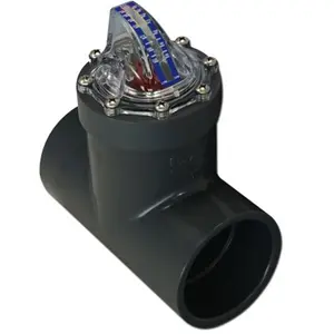 212 MAIN 3 in. H2flow Controls Flowvis Complete Flow Measurement Device, GPM Scale, Check Valve, Flexible Fit for Aquatic Fitness Equipment