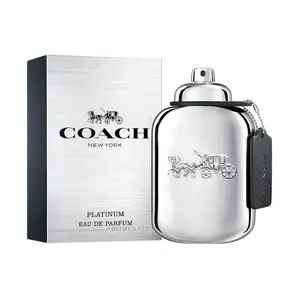 Coach Platinum Eau De Parfum for Men – Fresh Oriental Woody Cologne (2.0 oz / 3.3 oz)