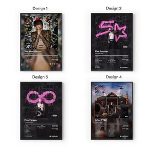[Sale Up To 40%] [Unframe] PlaqueBoyMax Album Posters, Internet Creator Music Wall Art, Gen Z Bedroom Aesthetic Decor, Modern Album Cover Artwork, Gift for Fans