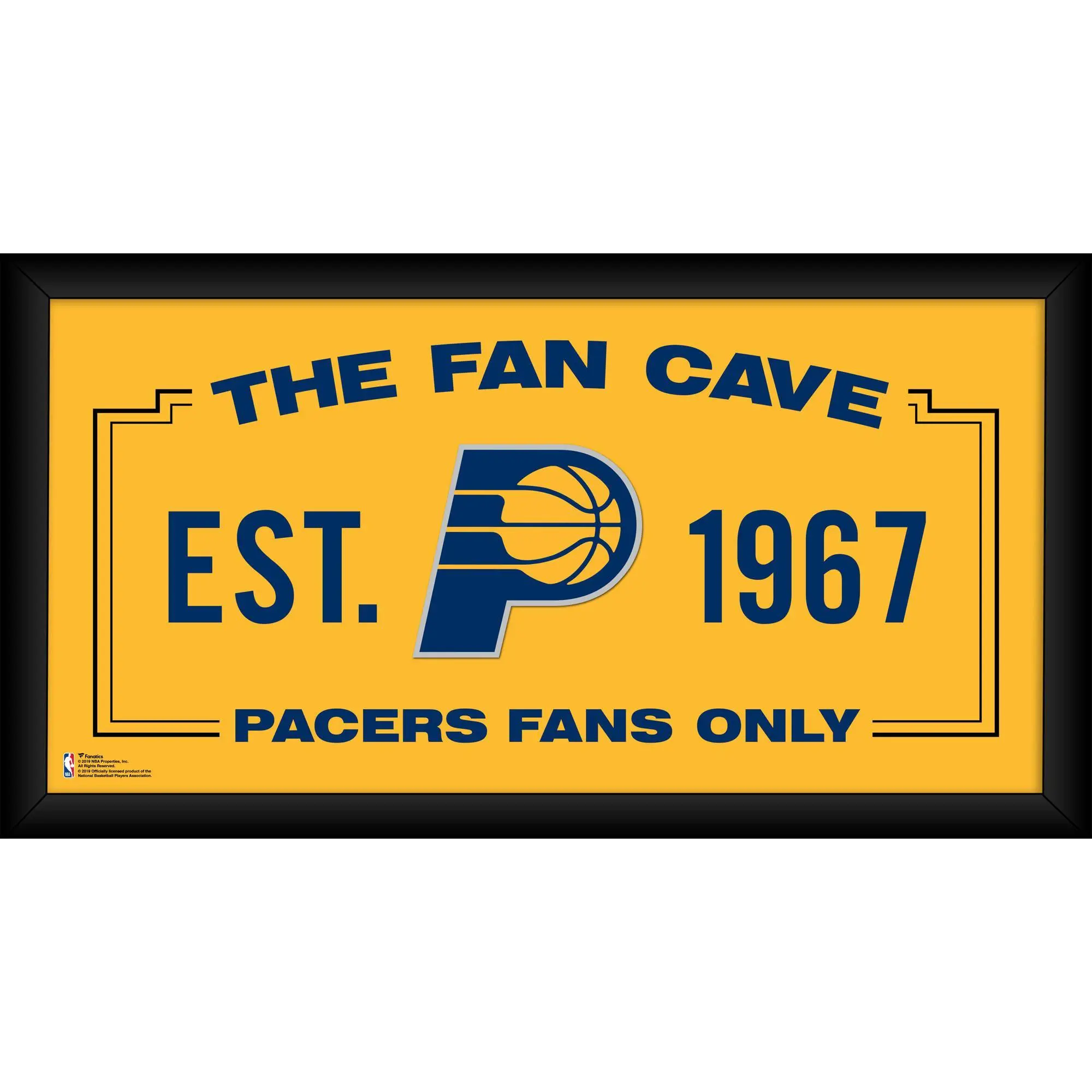 Indiana Pacers Framed 10" x 20" Fan Cave Collage - NBA Memorabilia