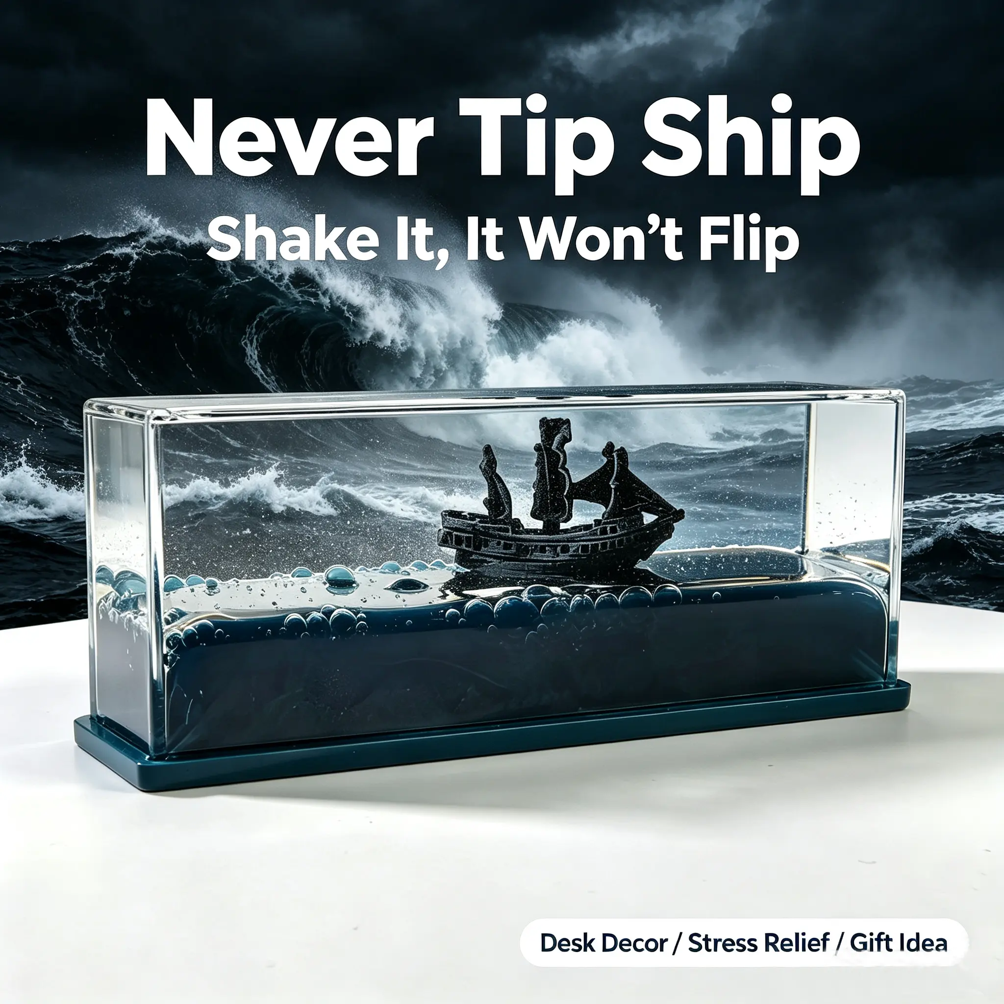 Unique Desk Gift Idea For Him – Unsinkable Titanic Bottle