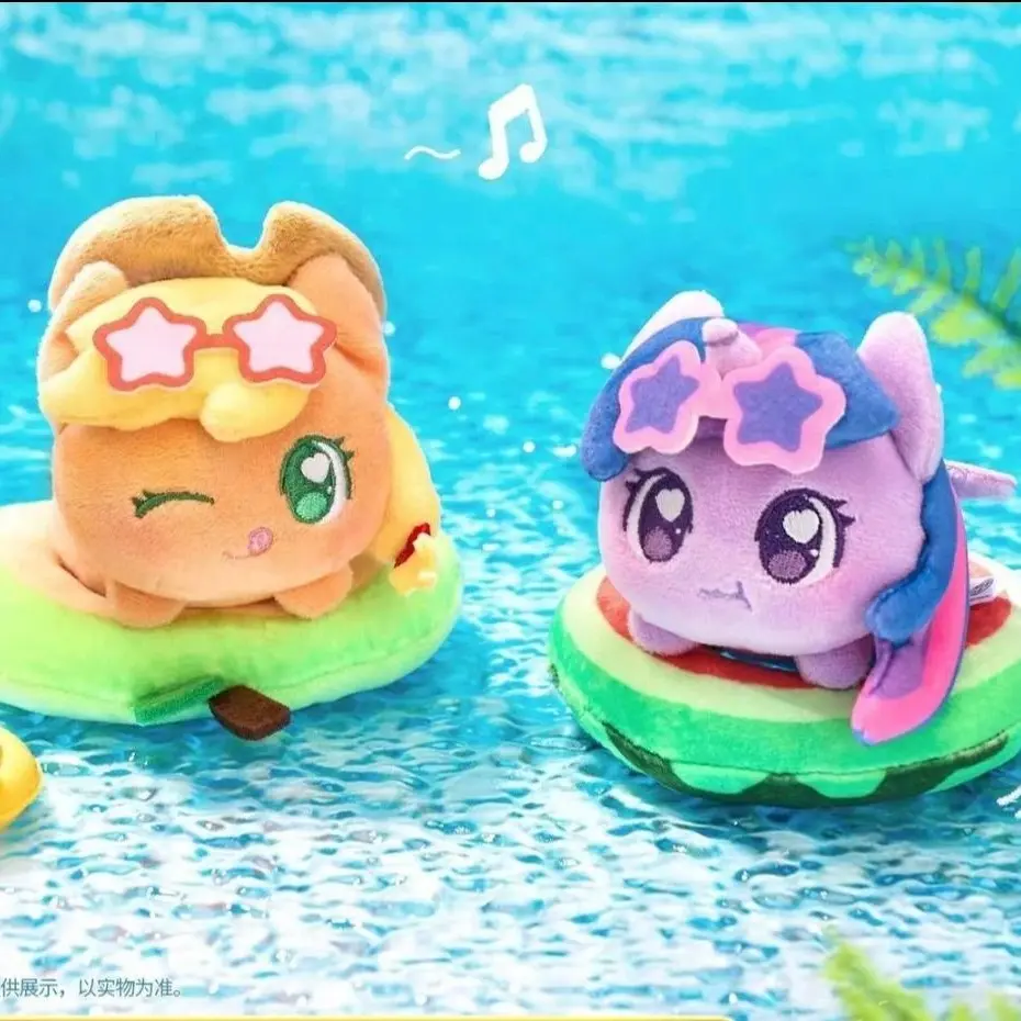 Kayou MLP-My Little Pony Weather Tales Series Swim Ring Plushie Pendant Charms Blind Box，1case (6 box）