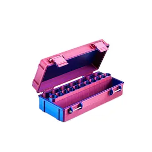 Mixed Vial Case | 7-Slot 10 ml Vial Case & 11-Slot 3 ml Vial Case Slots + Preloaded Syringe Area| Organizer for GLP-1, Peptides, Research