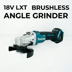 Makita DGA404 18V Cordless Angle Grinder, 125mm Wheel, 8500RPM for Precision Grinding Multi-Function Electrician Tool Set sharpener machine power Tool Kit great gift workshop use diy repair work
