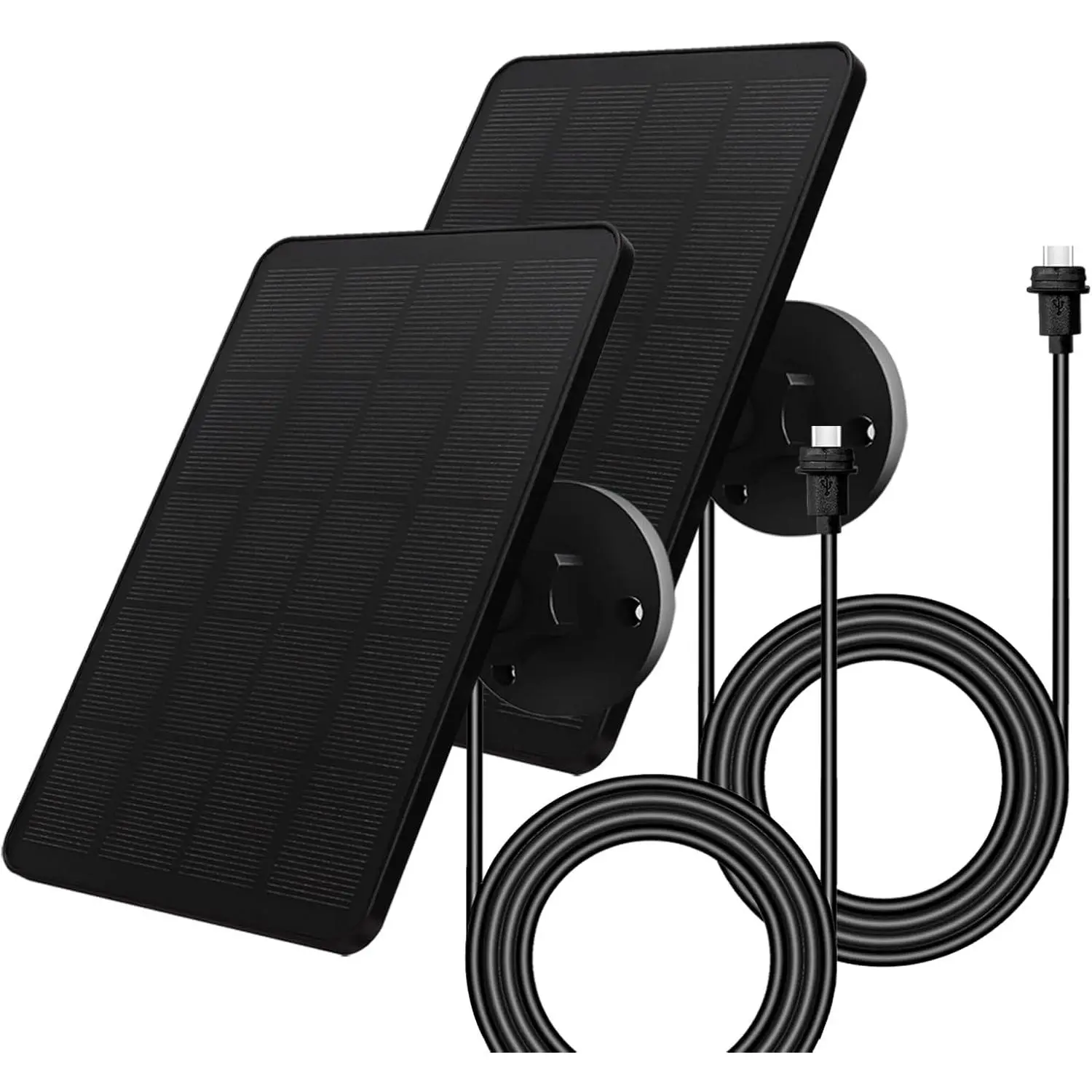 2-Pack 4W Output Sunlight-Powered Solar Panel Charger for Blink Camera, IP65 Waterproof, USB-C, Adjustable ABS Housing Mount, 13.12ft Cable, Compatible with Blink Outdoor 4, Sync Module 2